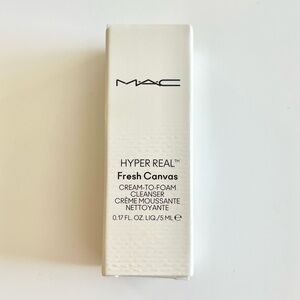 NWT MAC Cosmetics Hyper Real Fresh Canvas Cream To Foam Cleanser Travel Mini
